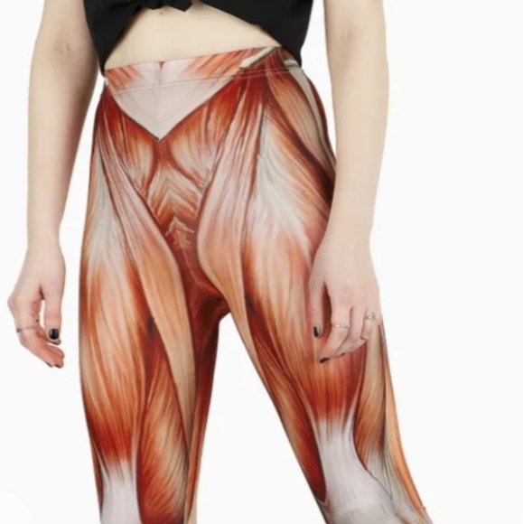 BlackMilk High-Waisted Supershine Muscled Leggings - Picture 8 of 14